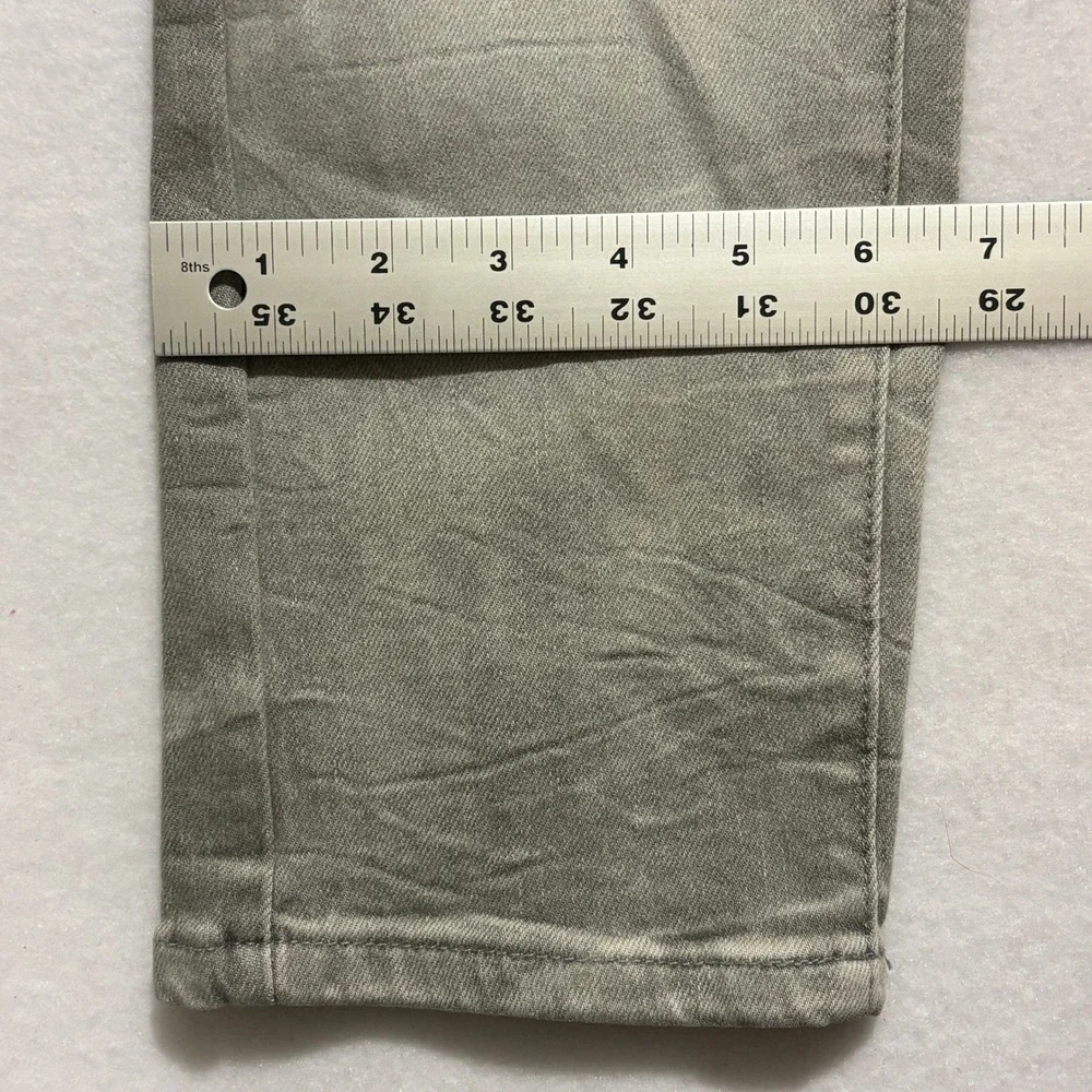 Smoke Rise Mens Gray Distressed Slim Fit Jeans JP22508DTZ Size 34x32 Streetwear